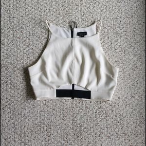 LAST CHANCE! Crop zip up tank